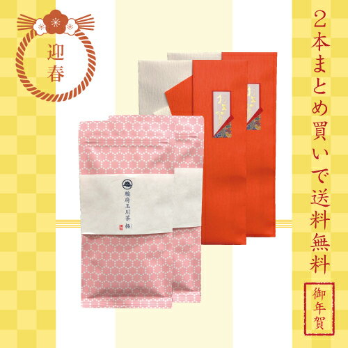 【 送料無料 /ポスト投函便】御年賀用 駿府玉川茶 極 平袋70g×2袋セット たとう紙入り 【2021年度産】【緑茶 カテキン エピガロカテキンガレート EGCg】【日本茶 冷茶 水出し 静岡茶 茶葉 本山 山のお茶 リーフ 日本茶 浅蒸し煎茶 御年賀 お年賀 ギフト たとう紙 紅白】のサムネイル