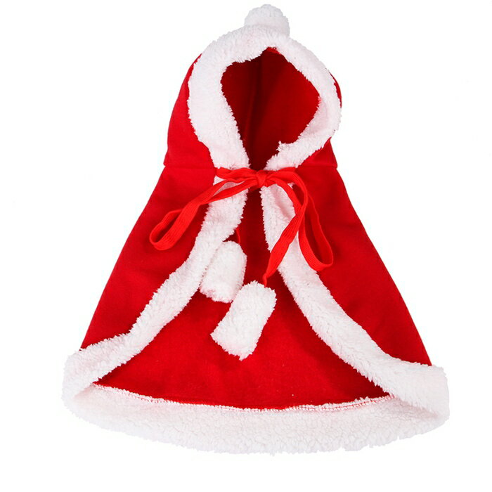 送料無料新品ペットマント犬服猫の服クリスマスコスプレ衣装ハロウィンコスプレ仮装ャットウェアネコ用ポンチョペットウェア小型犬ペット用可愛いレッドcosplay写真撮影保温暖かい猫用品プレゼント冬散歩