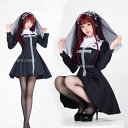 送料無料 ハロウィン 衣装 レディース ゴシック ワンピース 修道女 魔女 幽霊 仮装 ハロウィン コスプレ 悪魔 吸血鬼 コスチューム cosplay ハロウ...
