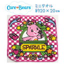 Care Bears ケアベア ミニタオル タオルハンカチ【キャラクタータオル】 プチタオル 子供 プレゼント プチギフト