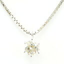 PT850 プラチナ ネックレス ダイヤモンド0.331ct 一粒ダイヤ PT900 アジャスター付 レディースジュエー Aランク(4)
