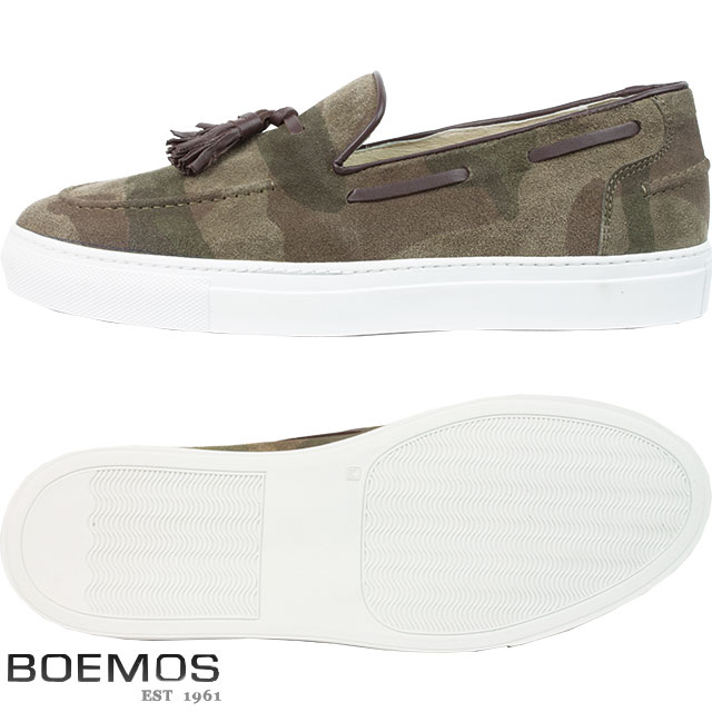BOEMOS ボエモス メンズ レザーシューズ CROSTA CAMOFLAGE E5-4416 LAMIERA カモフラージュ【セール商品のため返品交換不可】