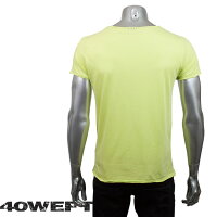 40WEFTフォーティーウエフトメンズ半袖VネックTシャツPAUL19113269441イエローグリーン