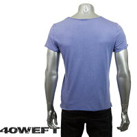 40WEFTフォーティーウエフトメンズ半袖VネックTシャツPAUL19113269480パープル