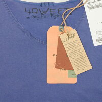 40WEFTフォーティーウエフトメンズ半袖VネックTシャツPAUL19113269480パープル