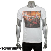 40WEFTフォーティーウエフトメンズ半袖クルーネックTシャツPERRYS677820641440994ホワイト