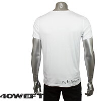 40WEFTフォーティーウエフトメンズ半袖クルーネックTシャツPERRYS677820641440994ホワイト