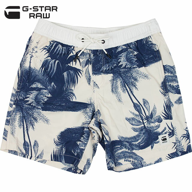 楽天HIRO CLOTHINGG-STAR RAW ジースター ロゥ メンズ スイムパンツ DIRIK SWIMSHORT AO D14335 B383 A604 WHITEBAIT/IMPERIAL BLUE AO【セール商品のため返品交換不可】