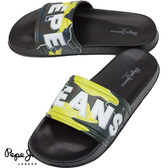 Pepe Jeans ぺぺジーンズ メンズ サンダル SLIDER CAMO PMS70071 765 KHAKI GREEN