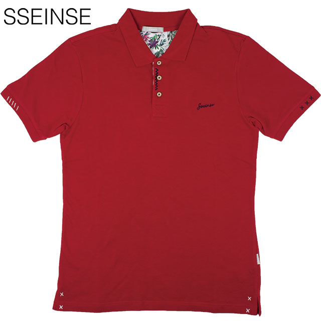 SSEINSE センス メンズ 半袖ポロシャツ ME1518SS RO レッド