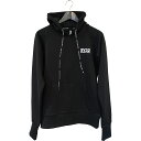 SY32 BY SWEET YEARS エスワイサーティントゥ 13008 メンズ 長袖パーカー SLASH BIG LOGO P/O HOODIE BLACK×WHITE【セール商品のため返品交換不可】(4)