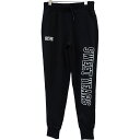 SY32 BY SWEET YEARS GXCT[eBgD Y SIDE LOGO SWEAT PANTS 13006 BLACK