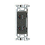 Rakuten - Panasonic WN1302H 埋込ダブルコンセント(グレー)