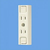 Rakuten - Panasonic　WK1212SW 露出ダブルコンセント(仮設用/フル端子)