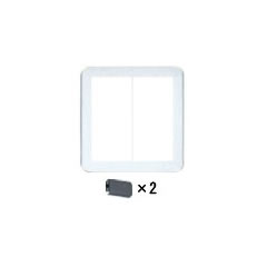 Rakuten - Panasonic WTC7324 簡易耐火用スイッチプレート(シングルスイッチ+トリプルスイッチ用)