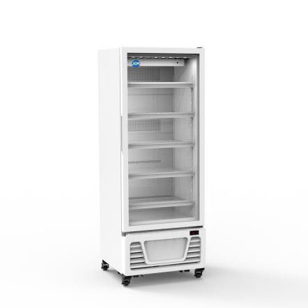 JCMタテ型冷蔵ショーケース【JCMS-324】カラー：ホワイト★ 319L 保冷庫 630×630×1725mm