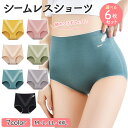 \50%OFF!スーパーSALE特別価格/ショーツ レディース 6枚セット シームレスショーツ インナー 下着 パンツ プレーンショーツ 無地 ストレッチ 女性 無地 スタンダード ノーマル 女性用 ラインが出ない サラサラ ノーマル M L XL XXL 大きいサイズ(4)