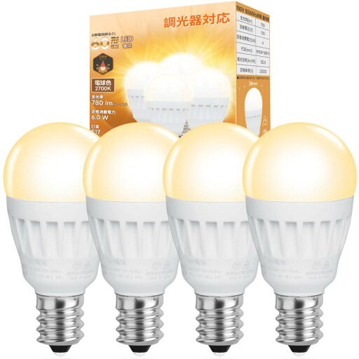 LED電球 E17 60W形相当 LED電球 E17 60W形相当