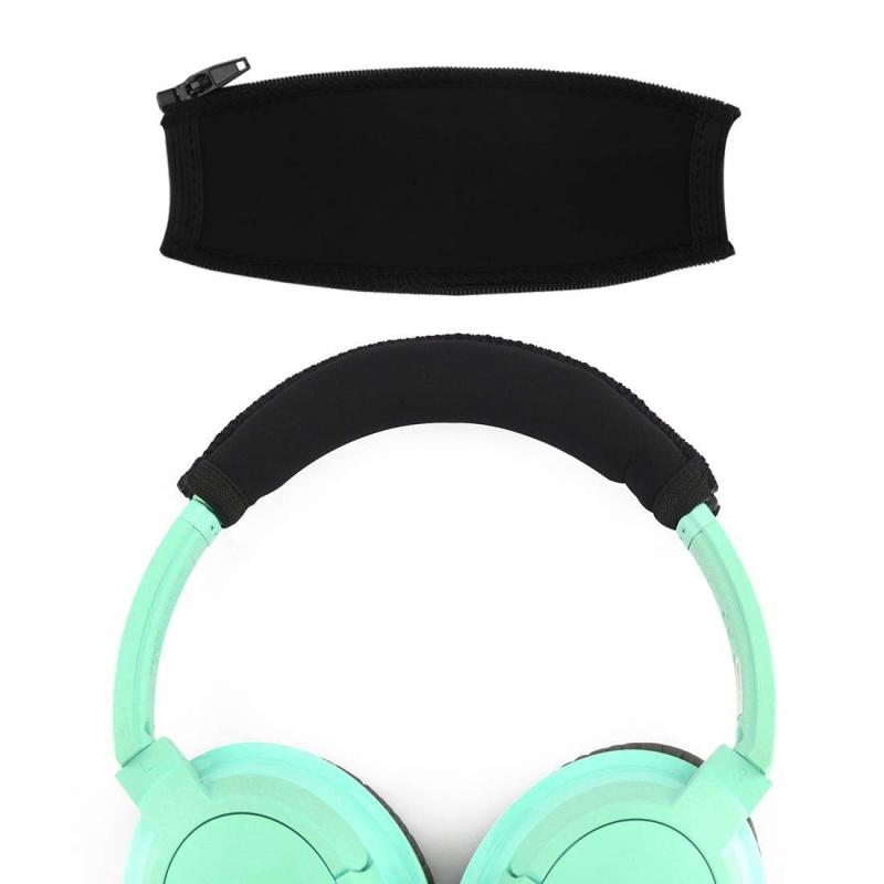 Geekria カバー 互換性 ヘッドバンドカバー ボーズ Bose SoundTrue, QC3, AE 2w/2i/2, AKG K450, K420 対応 ネオプレン製 ヘッドバンドクッション ヘッドバンドプロテクター 簡単に装着 工具不要 (ブラ