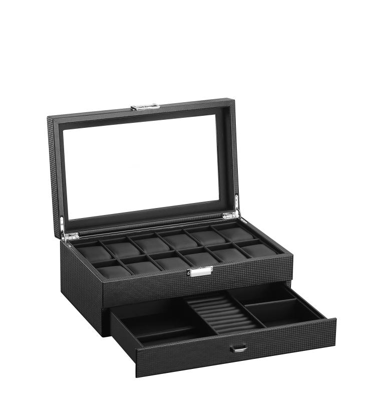 腕時計収納ケース アクセサリー 収納 時計ケース 12本 時計 収納ボックス 2段式 高級 ウォッチ 収納ケ..