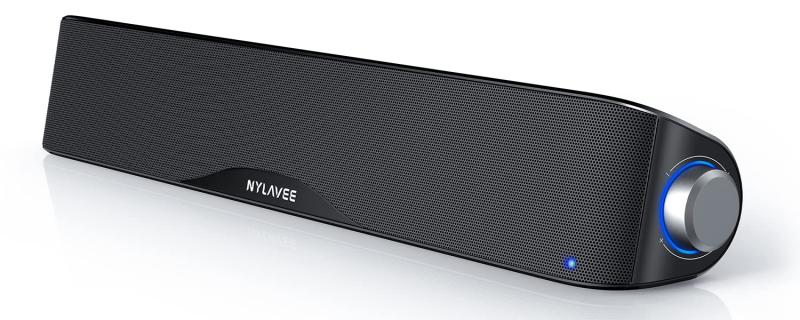 Nylavee PCスピーカー サウンドバー Bluetooth5.0 &amp; AUX接続 六つのスピーカーユニット ステレオ ..