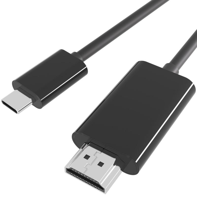 USB C HDMI ケーブル - Black