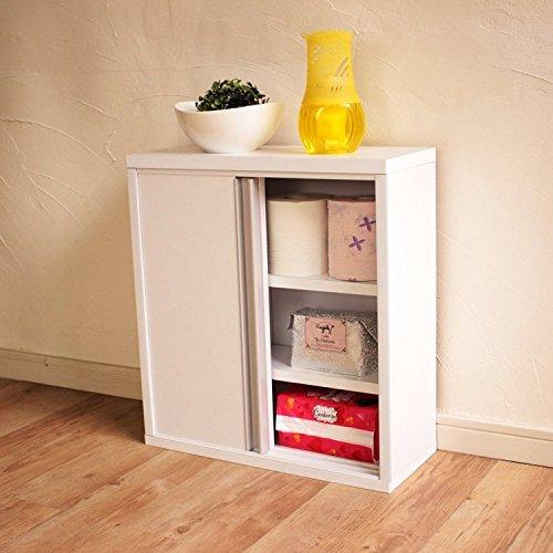 トイレ収納ラック 引戸 タイプ 組立型 （幅 45cm) BR-45H