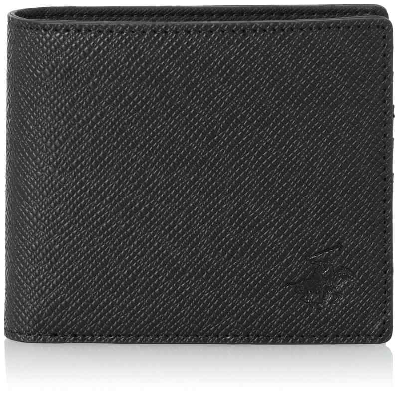 [ビバリーヒルズポロクラブ] 二つ折り財布 2つ折り （タイガレザー） ブラック