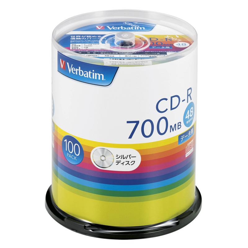 Rakuten - バーベイタムジャパン(Verbatim Japan) 1回記録用 CD-R 700MB 50枚 ホワイトプリンタブル 48倍速