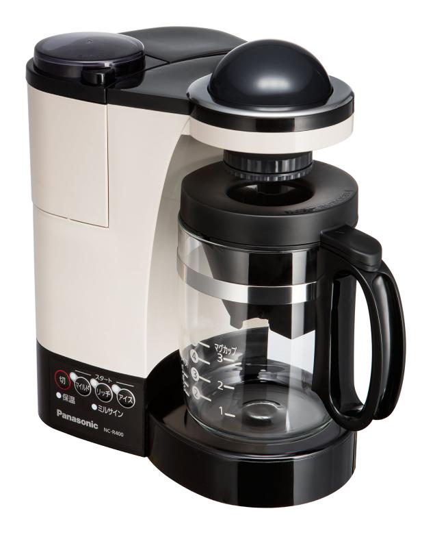 パナソニック コーヒーメーカー ミル付き 浄水機能 カフェオレ NC-R400-C