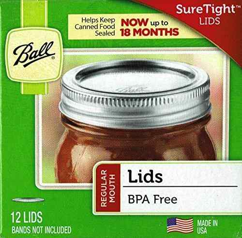 Ball（ボール）レギュラーマウス用 リッド 12枚入り [並行輸入品]