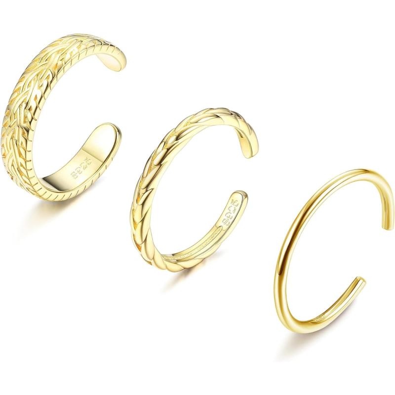 [LOYALLOOK] 925 シルバー トゥリング レディース 人気 アレルギー対応 オープン トゥリング 女性 低刺..