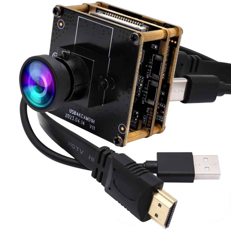ELP 4K 30fps HDMI USB  ԥ塼˥ Ʊ ߥPC UVC USB2.0 饤ȥС󥫥 2Xǥ륺०֥ܡ H.264 8mp CCTV USBƥ Ρȥѥ