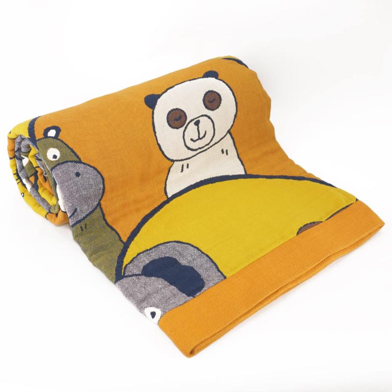 Vanxing ガーゼケット シングル 4重織り 天然綿100% 吸湿 通気 夏快眠 肌に優しい 年中快適 丸洗いOK ..