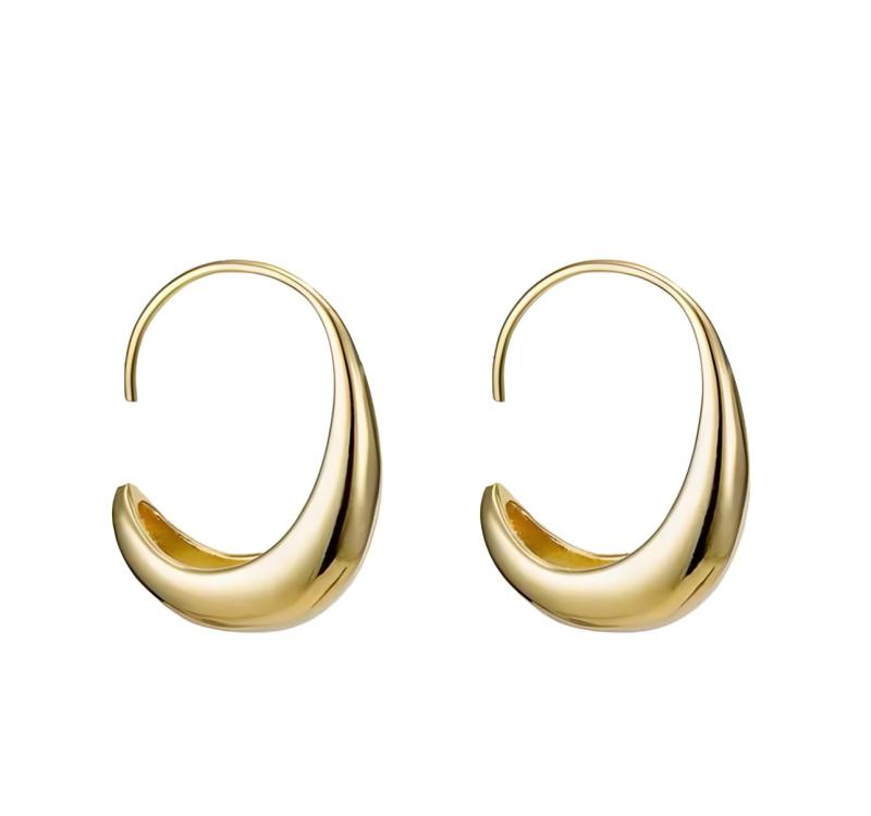 Iris Apricot ピアス フープピアス シンプル Silver925 金属アレルギー対応 男女兼用 リング フープ ピ..