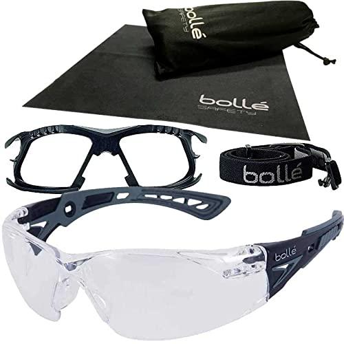 [ボレー] SAFETY セーフティー ラッシュ プラス 4点セット（ゴーグル本体/ガスケットキット/布ポーチ 専用メガネクロス ） サバゲー シューティンググラス 保護 メガネ
