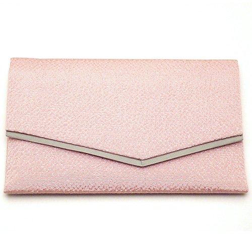 仏壇屋 滝田商店 数珠袋 (念珠入れ) 高級ちりめん ピンク(縦9.5cm×横15cm)携帯に便利な数珠ケース・数..