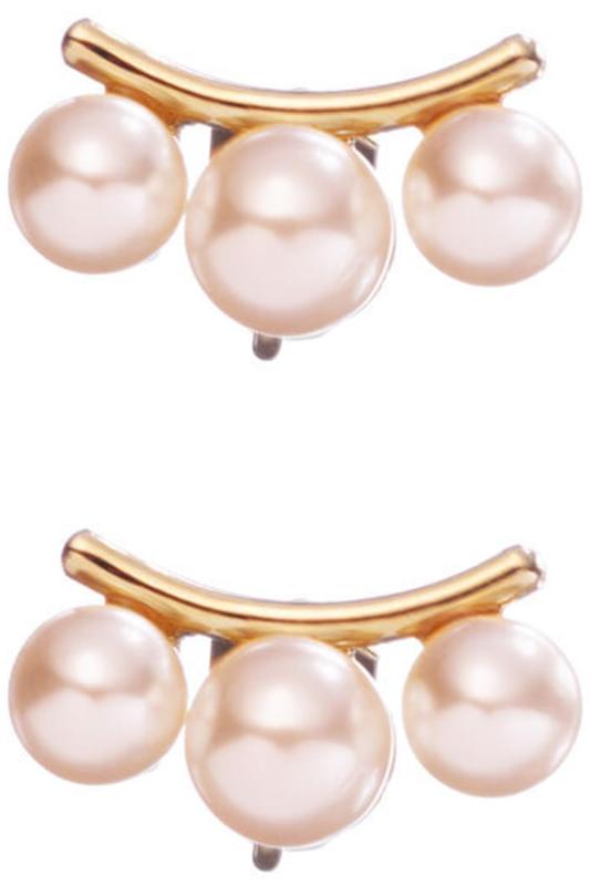 [VIRINA] ヴィリーナ ピアス イヤリング レディース パール オフィス ゴールド シンプル 両耳セット クレッセントパールピアス ホワイト 金属アレルギー対応 チタンポスト