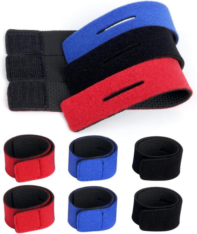 ロッドベルト 釣り竿バンド 釣り 保護ベルト 釣り ロッドベルト マジックテープ ベルト 3色6本入