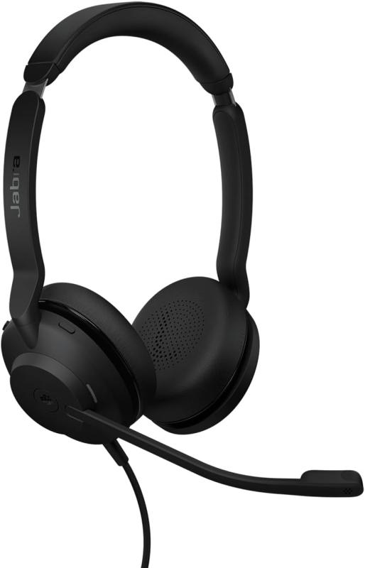 Jabra ヘッドセット Evolve2 30 SE UC Stereo 有線 USB-C/A 両耳 マイク付き ノイズキャンセリング ポーチ付