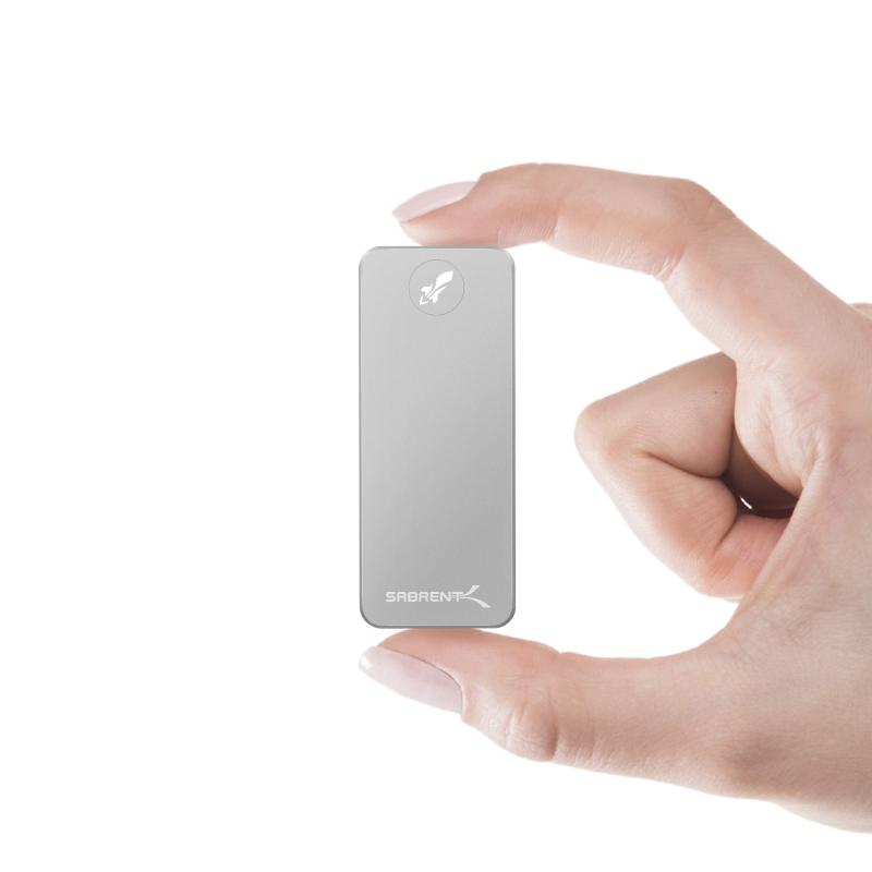 【中古】SABRENT 外付けSSD、SSD 512GB、USB3.2 Gen 2 10Gb/秒、最大速度1000MB/秒（PS5/PS4動作確認済み） 高級防水仕様で頑丈なアルミ製 （SB-512-NAWP