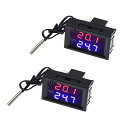 2PCS W1209WK Temperature Controller -50 to 110 Celsius (-58 to 230 F) DC 12V Programmable Heating Cooling Thermostat Control Sw