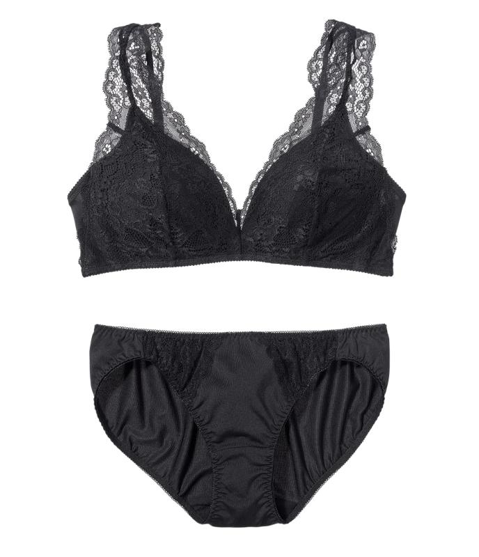 [ピーチ・ジョン] 【 ノンワイヤー 安定感 らくな着け心地 レース バストを包み込む フルカップ 自然な..