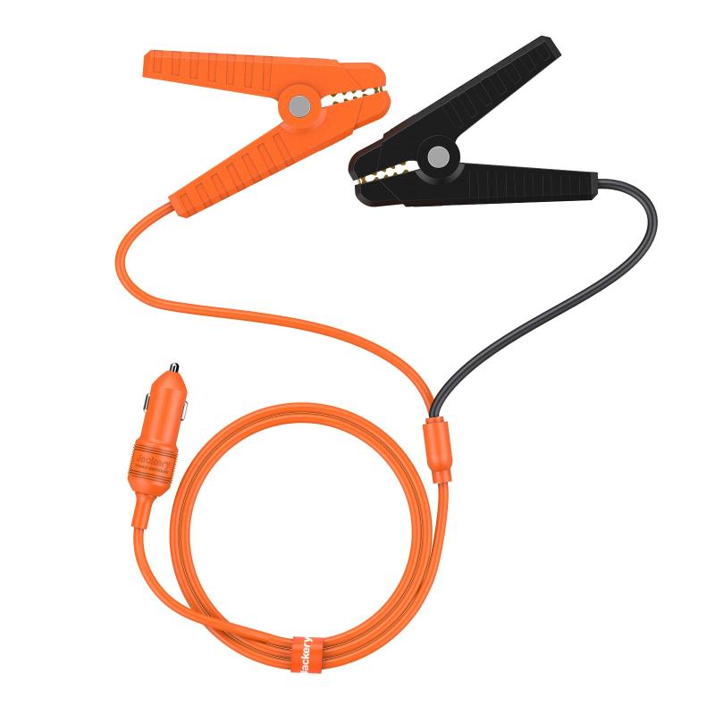 Jackery 12V 自動車用充電ケーブル バッテリークリップ 12V 車用 バッテリー充電 クリップ 小型 軽量 ショート保護 逆接続保護 過充電 Jackery ポータブル電源 全シリーズ対応