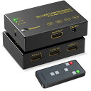 HDMI2.0切替器3入力1出力【PS5/PS4/Nintendo Switch動作確認済み】4K60Hz3D HDCP2.2HDR対応 リモコン付属 Xbox FireTV Stick対応セレクター(2)