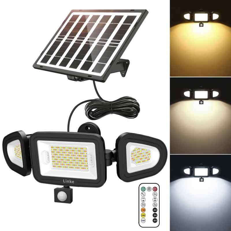 Linke センサーライト ソーラーライト 屋外 ガーデンライト ソーラー 常時点灯 ブラケットライト ポーチライト