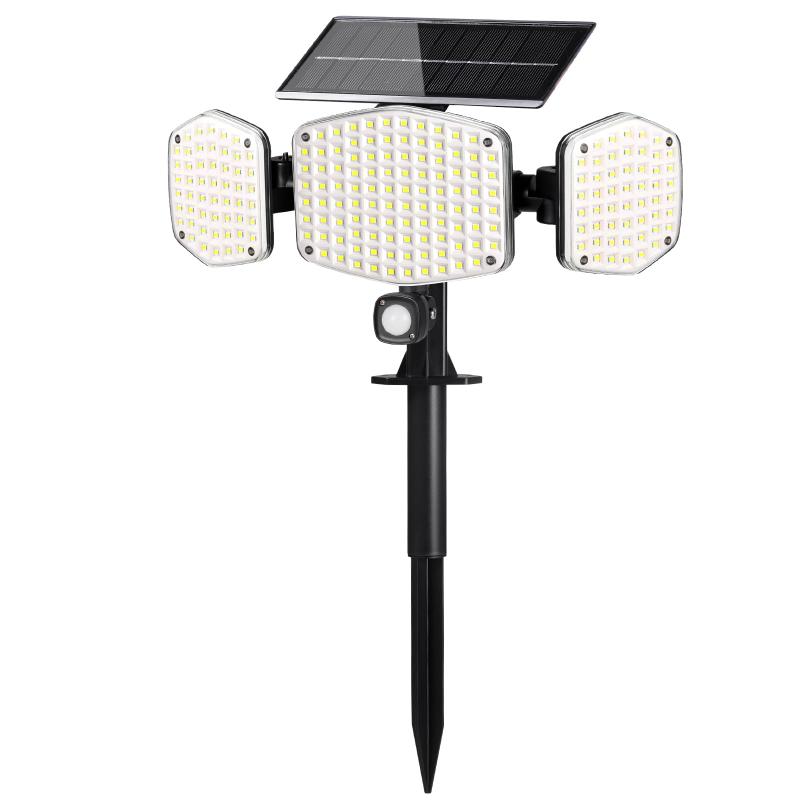 ソーラーライト 屋外 センサーライト 【2Way 埋め込み・壁掛け】 2100ルーメン 高輝度 2200mAh大容量バッテリー 人感センサーライト IP65防水 360°角度調整可能 自動点灯消灯 防犯ライト ガーデ