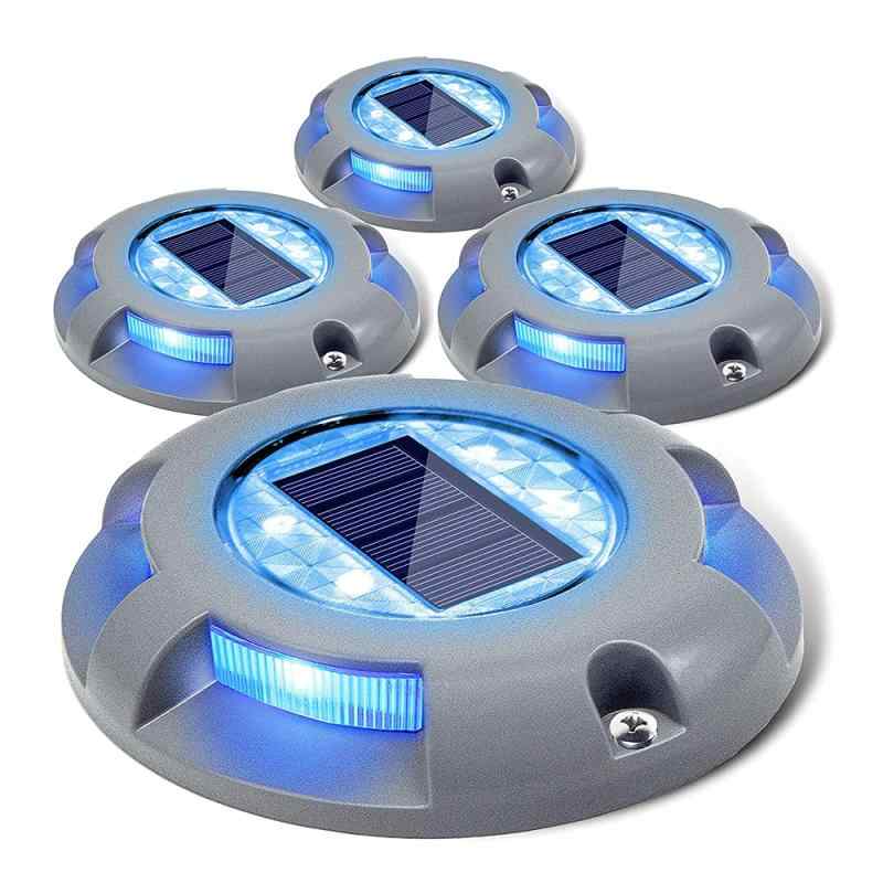 Rakuten - Siedinlar ガーデンライト 屋外 埋め込み式 ソーラーライト 防水 LED 金属製