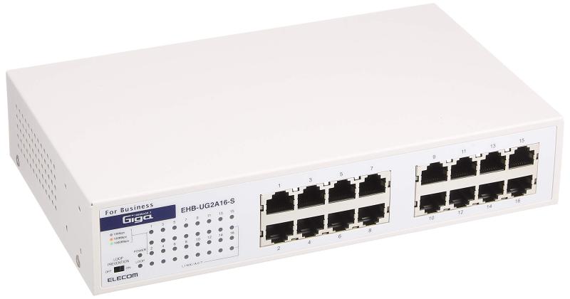 エレコム スイッチングハブ ギガビット ループ防止機能