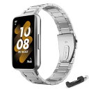 WUWOCJ バンド適応 Huawei Band 7,専用バンド 交換ベルト スチール製 工具付き 簡単取り付け 防汗 防水 ビジネススタイル(2)